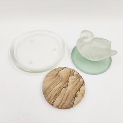 FANTASTIC GLASS & STONE CANDLE HOLDERS