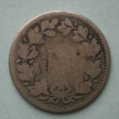 SWITZERLAND 1850 10 Rappen Coin