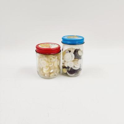 VINTAGE JARS OF BUTTONS