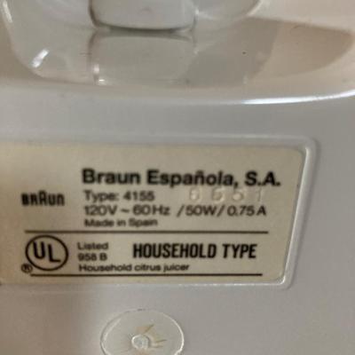 Braun citrus juicer
