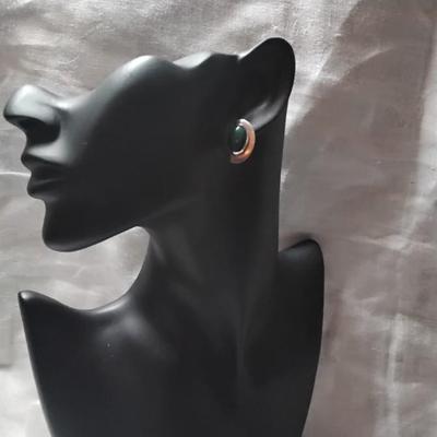 Gorgeous Malachite 925 Post Earrings