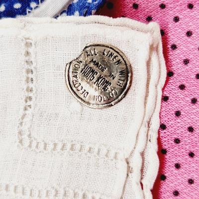 7 PC VINTAGE LINEN HANKERCHIEF