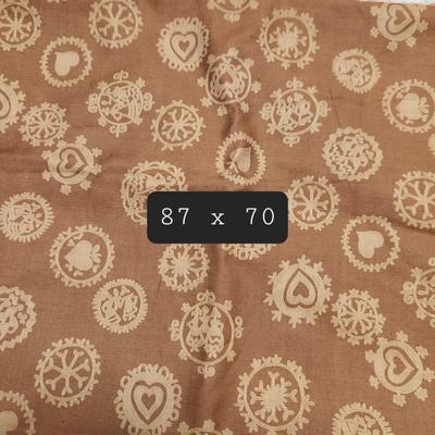 NEAT BROWN & TAN FABRIC PIECE