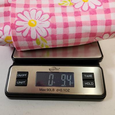 1998 BLANK TEXTILES PINK & WHITE FABRIC