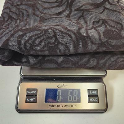 FANTASTIC SEE THROUGH VELVET ROSE FABRIC