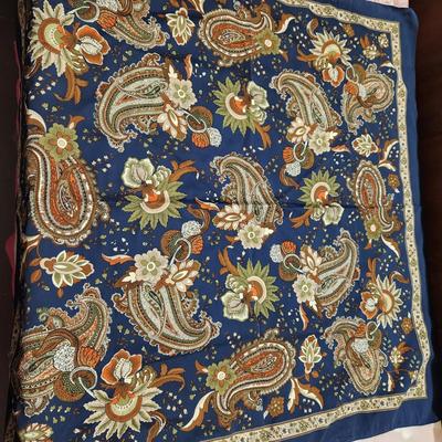 3 VINTAGE BLUISH SCARF BUNDLE
