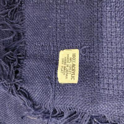 3 VINTAGE BLUISH SCARF BUNDLE
