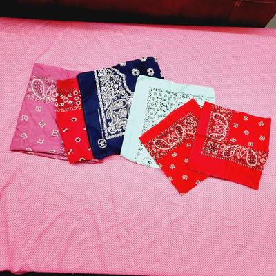 6 PC MULTI COLORED KNICKERCHIEF BUNDLE