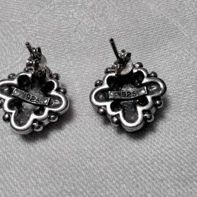 Sophisticated Black Onyx 925 Earrings