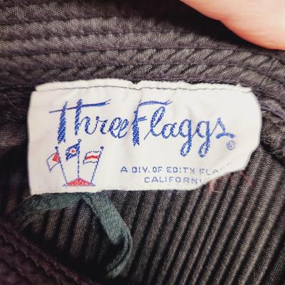 VINTAGE THREE FLAGGS WOMENS PLEATED SKIRT