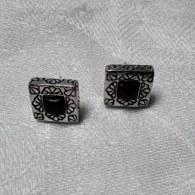 Elegant Black Onyx 925 Earrings