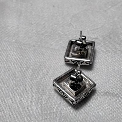 Elegant Black Onyx 925 Earrings