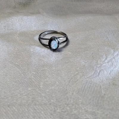 Beyond Beautiful Fiery Opal 925 Ring Size 7