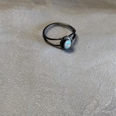 Beyond Beautiful Fiery Opal 925 Ring Size 7