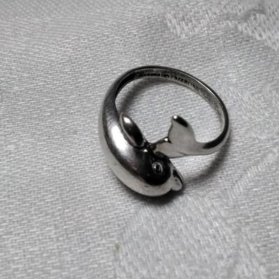 Fun Dolphin 925 Ring Size 7