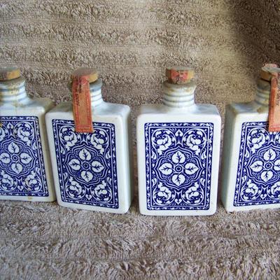 4 Playing Cards Liquor Containers / Bottles/ Decanters