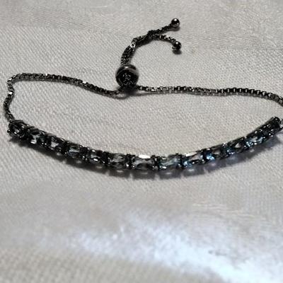 Gorgeous SAS Aquamarine Adjustable 925 Bracelet