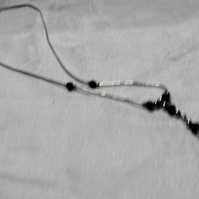 Vintage Liquid Silver Lapis Lazuli 16" Necklace