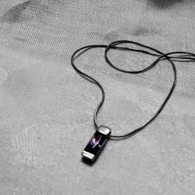 Absolutely Gorgeous Vintage Amethyst 16" 925 Necklace