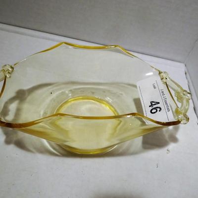 Antique Depression Glass Dish