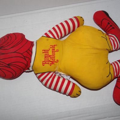 Ronald McDonald Stuffed Toy 1970's