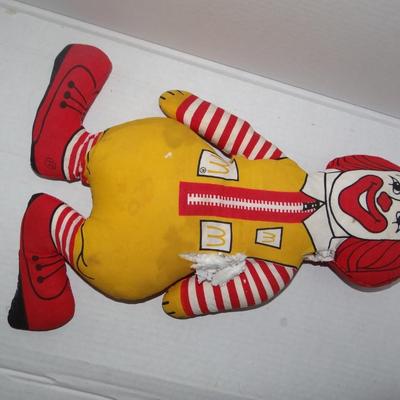 Ronald McDonald Stuffed Toy 1970's
