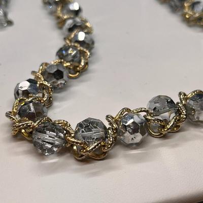 GORGEOUS VENDOME NECKLACE FACETED BEADS