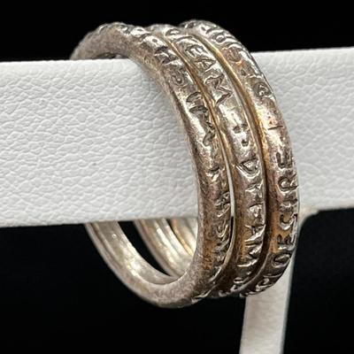 3 PIECE BAND RING SET