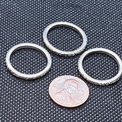 3 PIECE BAND RING SET