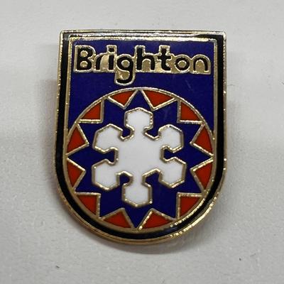 BRIGHTON SKI RESORT PIN STYLIZED SNOWFLAKE