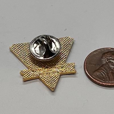 COOL ENAMELED YELLOWSTONE PIN BACK W/EAGLE