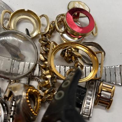 LOT OF WRISTWATCH PARTS