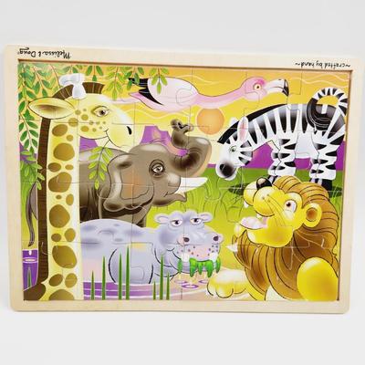 MELISSA & DOUG WOODEN JIGSAW ZOO PUZZLE
