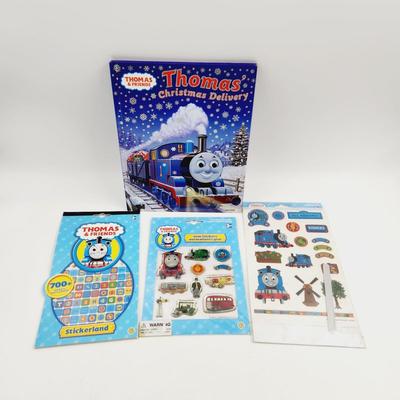 THOMAS THE TRAIN BOOK & STICKER BUNDLE