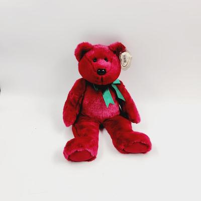 14 IN TY BEANIE BABIES CRANBERRY TEDDY