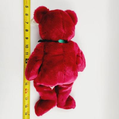 14 IN TY BEANIE BABIES CRANBERRY TEDDY