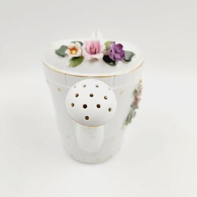 VINTAGE SCHMID BROTHERS PORCELAIN MUSICAL WATTERING CAN MUSIC BOX