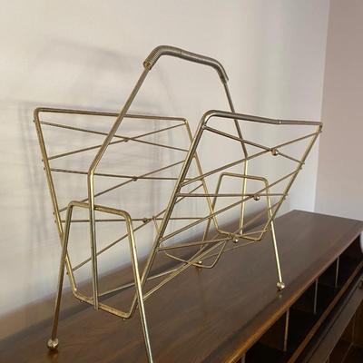 MCM metal magazine rack