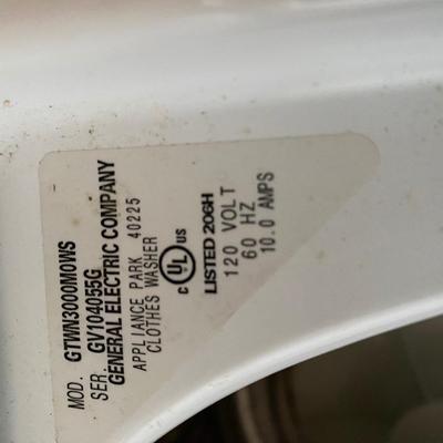 GE washing machine