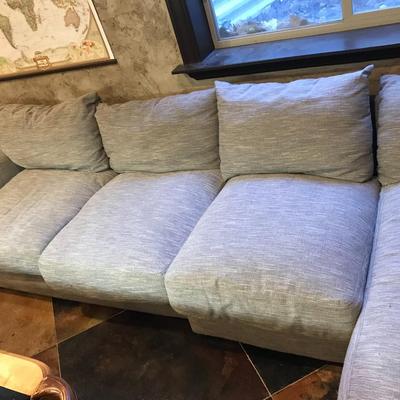 Grey Fabric Sectional