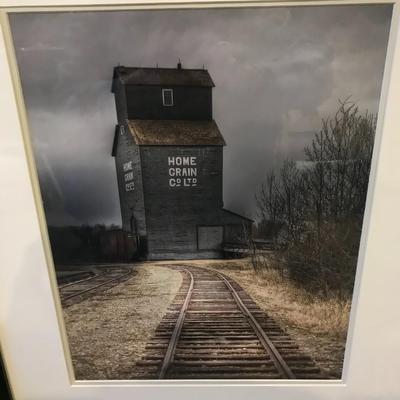 Grain House wall art piece