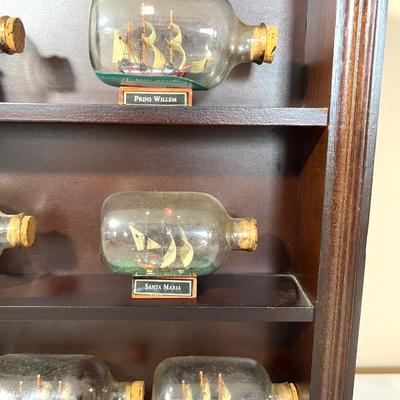Ships of Discovery Display Set with 7 Ships In A Bottle