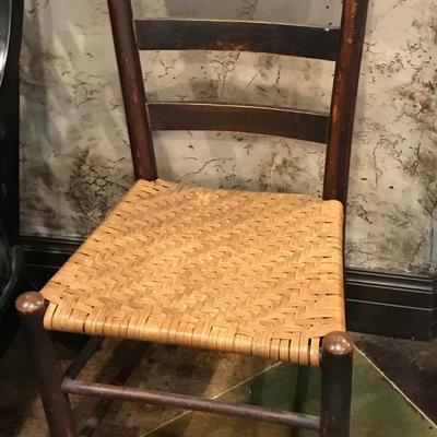 Ladder back Weave seat Chair