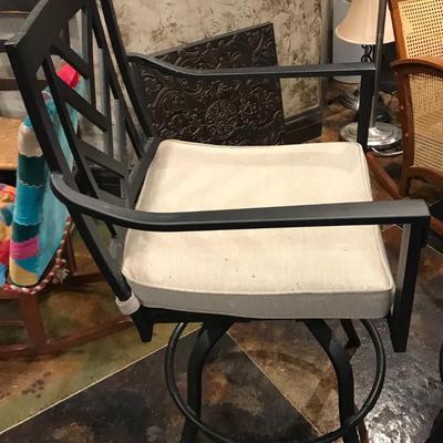 Pair of 2 Outdoor/Indoor Swivel Counter height chairs