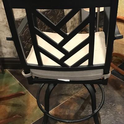 Pair of 2 Outdoor/Indoor Swivel Counter height chairs