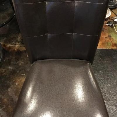 Set of 5 Chocolate Brown Dining Chairs