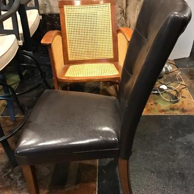 Set of 5 Chocolate Brown Dining Chairs