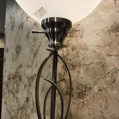 Glass Shade Floor Torch light