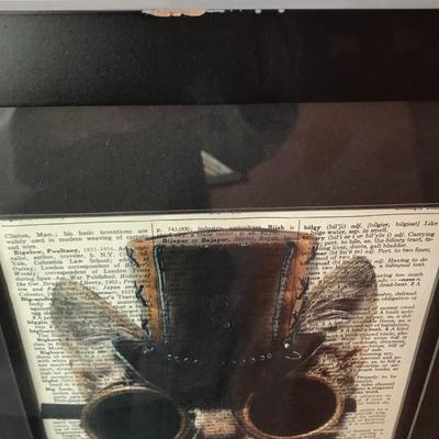 Steampunk Cat Framed Art