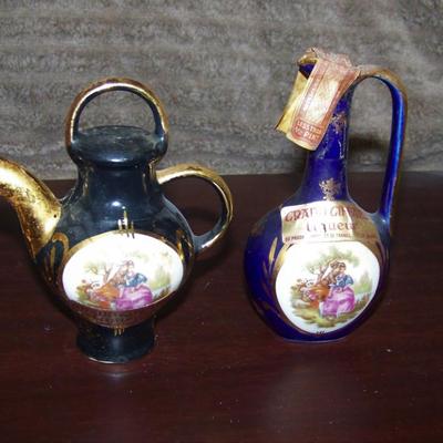 Decorative Ceramic Liquor Decanters / Bottles - Empty